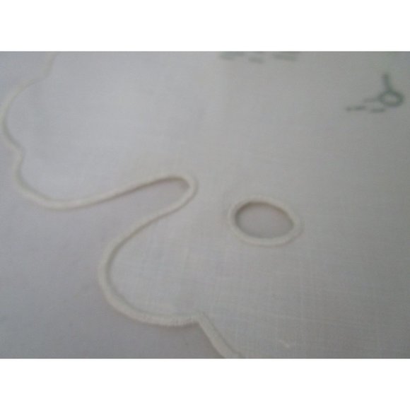 Vintage Martini Shaker Artist Palette Cocktail Napkin Applique Embroidery GUC - Picture 15 of 16